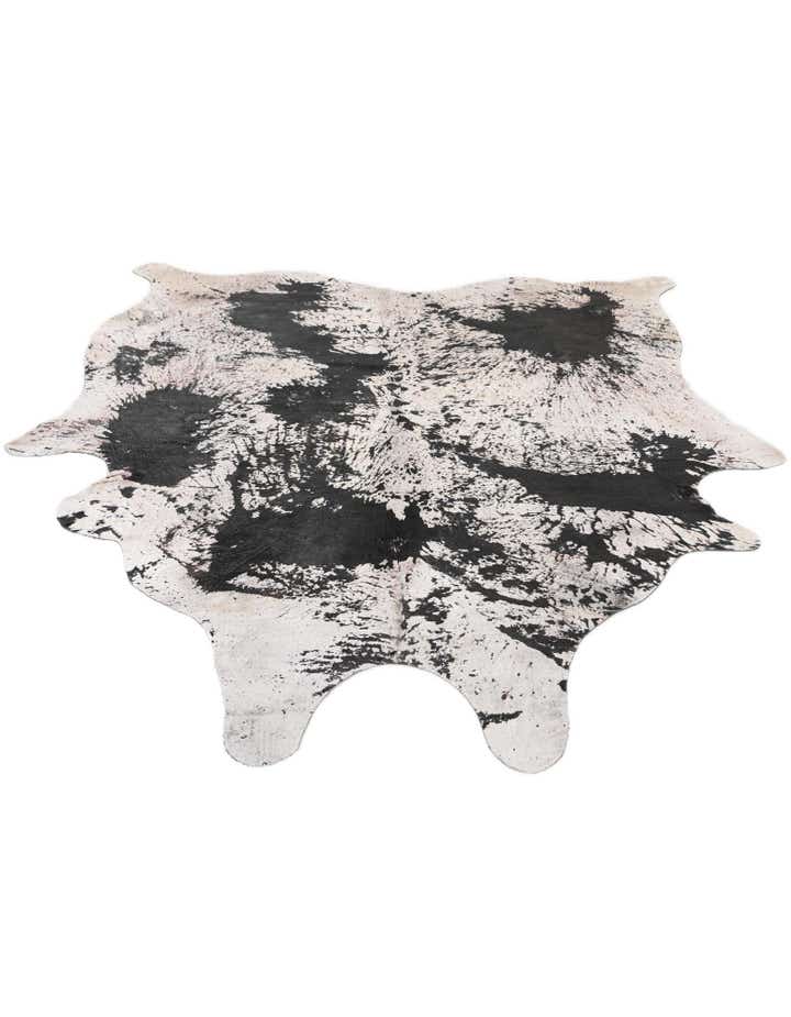 6' 10 x 7' 3 Cowhide Leather Square Rug