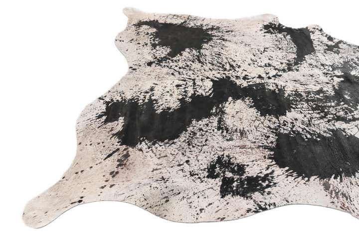 6' 10 x 7' 3 Cowhide Leather Square Rug