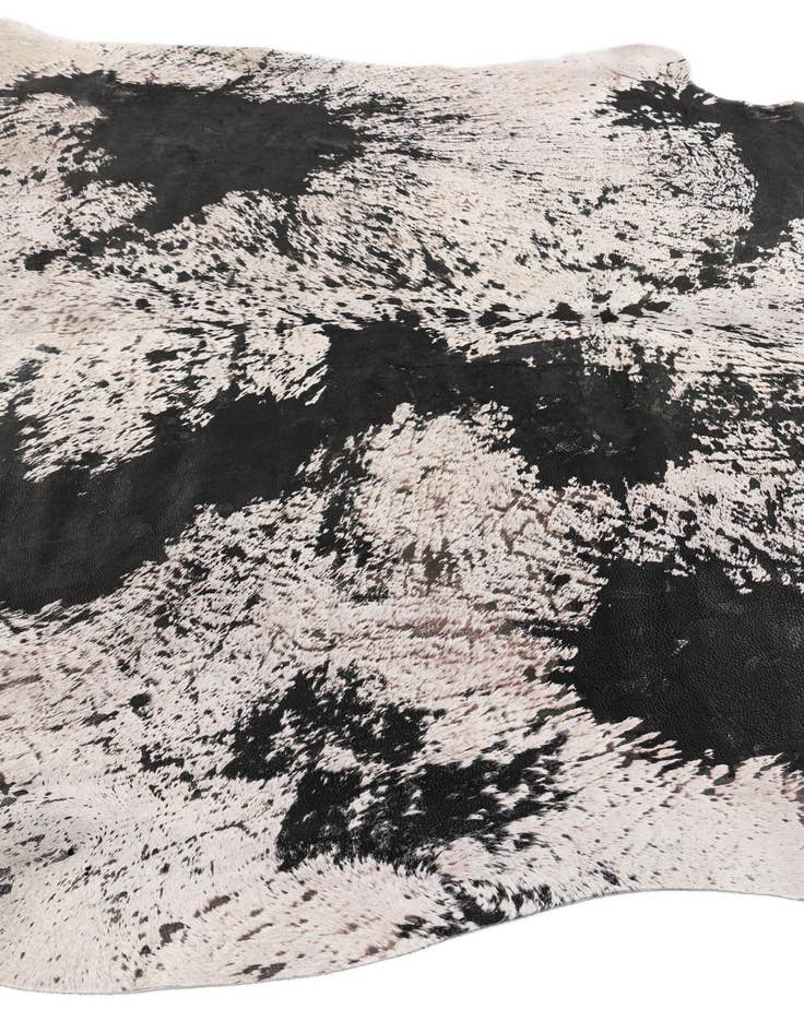 Detail image of 6' 10 x 7' 3 Cowhide Leather Square Rug