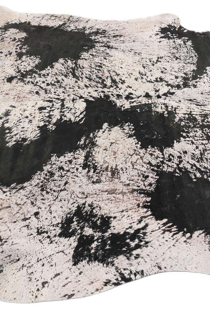 6' 10 x 7' 3 Cowhide Leather Square Rug