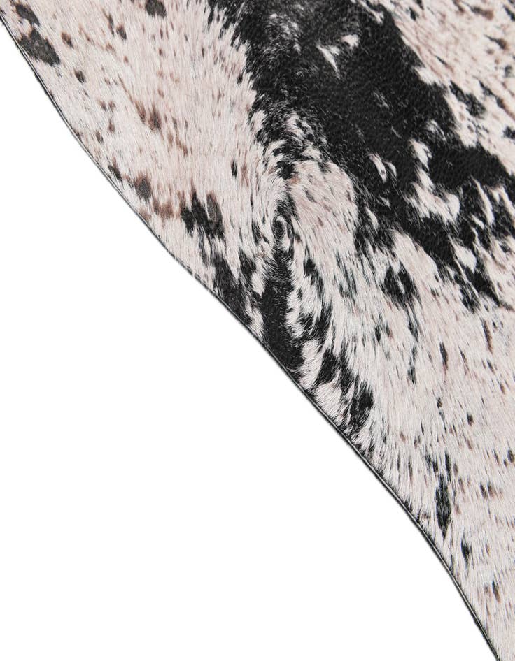 Detail image of 6' 10 x 7' 3 Cowhide Leather Square Rug