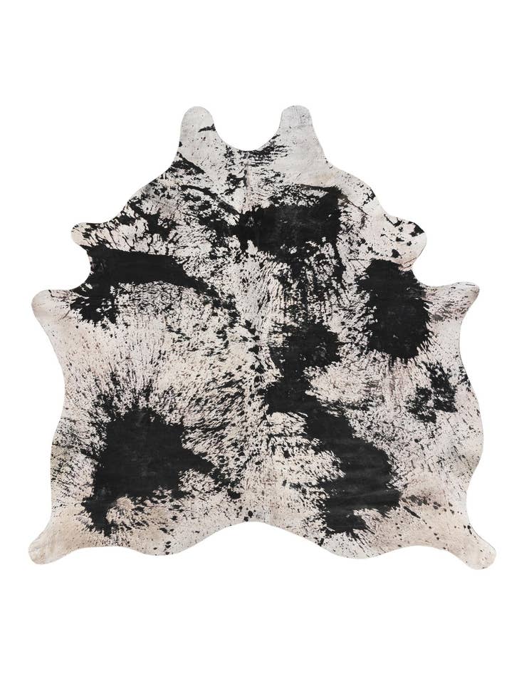 Detail image of 6' 10 x 7' 3 Cowhide Leather Square Rug