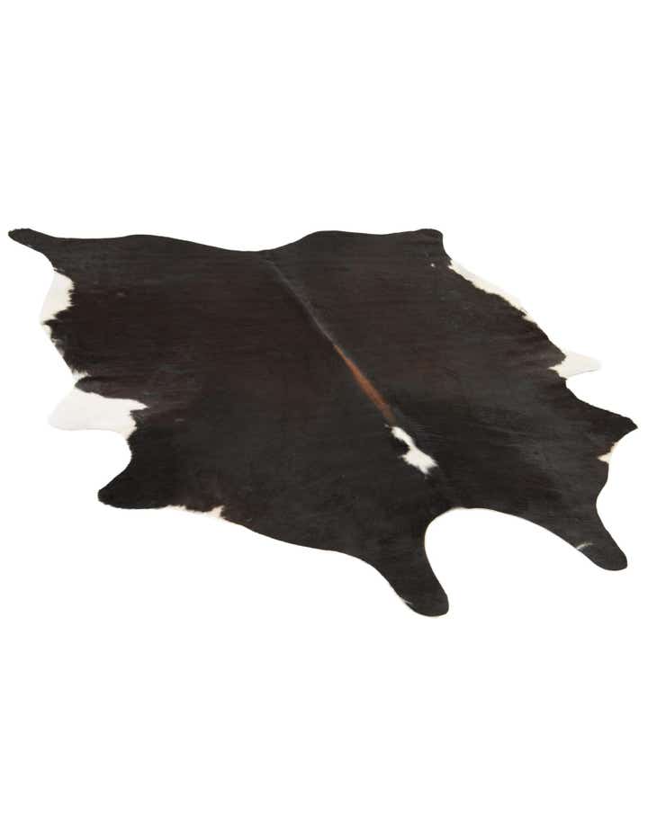 5' 10 x 6' 4 Cowhide Leather Square Rug