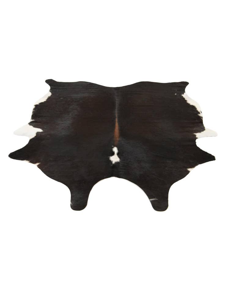 Detail image of 5' 10 x 6' 4 Cowhide Leather Square Rug