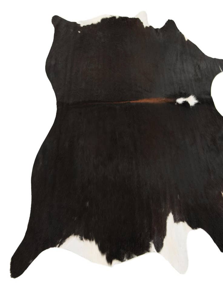 Detail image of 5' 10 x 6' 4 Cowhide Leather Square Rug