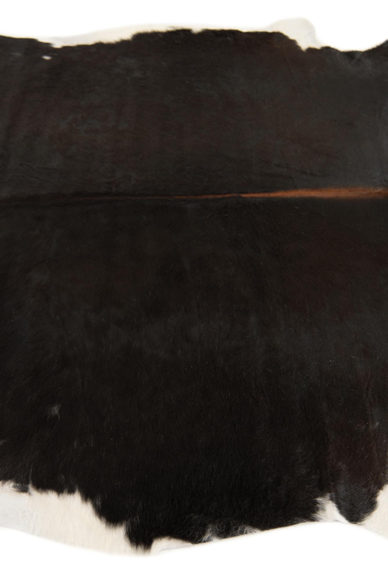 5' 10 x 6' 4 Cowhide Leather Square Rug