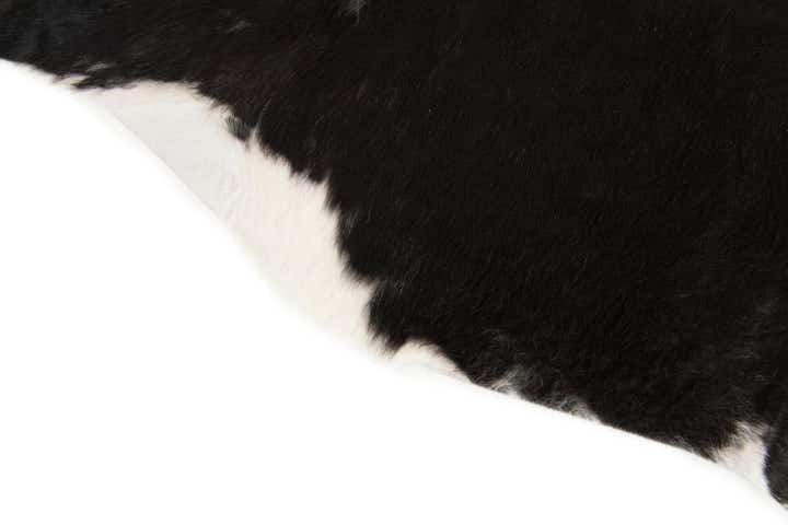5' 10 x 6' 4 Cowhide Leather Square Rug