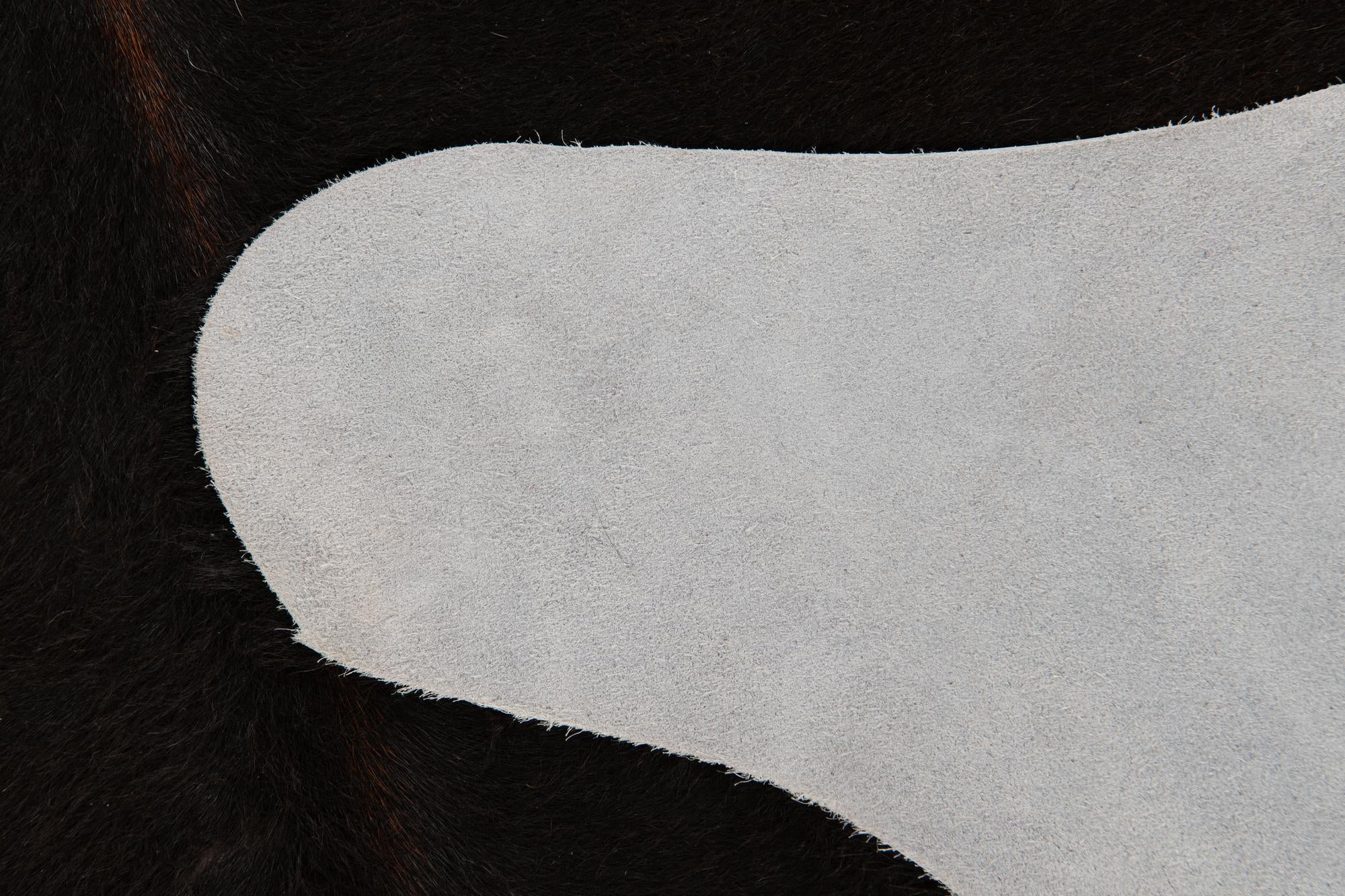 5' 10 x 6' 4 Cowhide Leather Square Rug