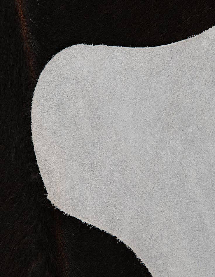 Detail image of 5' 10 x 6' 4 Cowhide Leather Square Rug