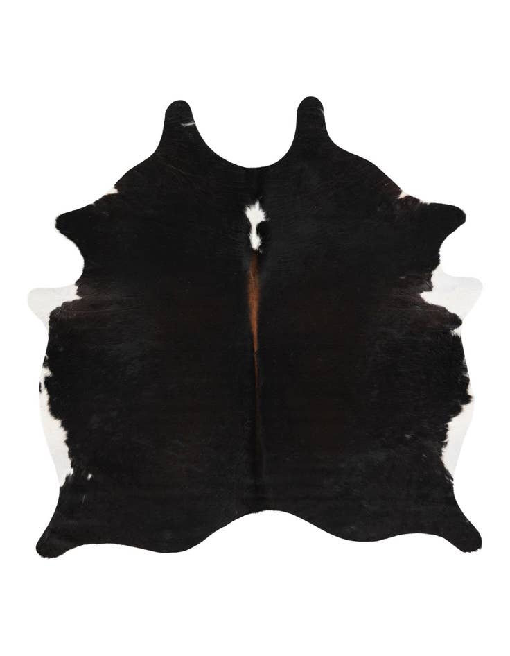 Detail image of 5' 10 x 6' 4 Cowhide Leather Square Rug
