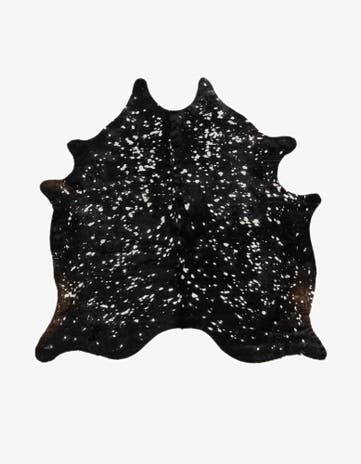 6' 8 x 6' 8 Cowhide Leather Square Rug