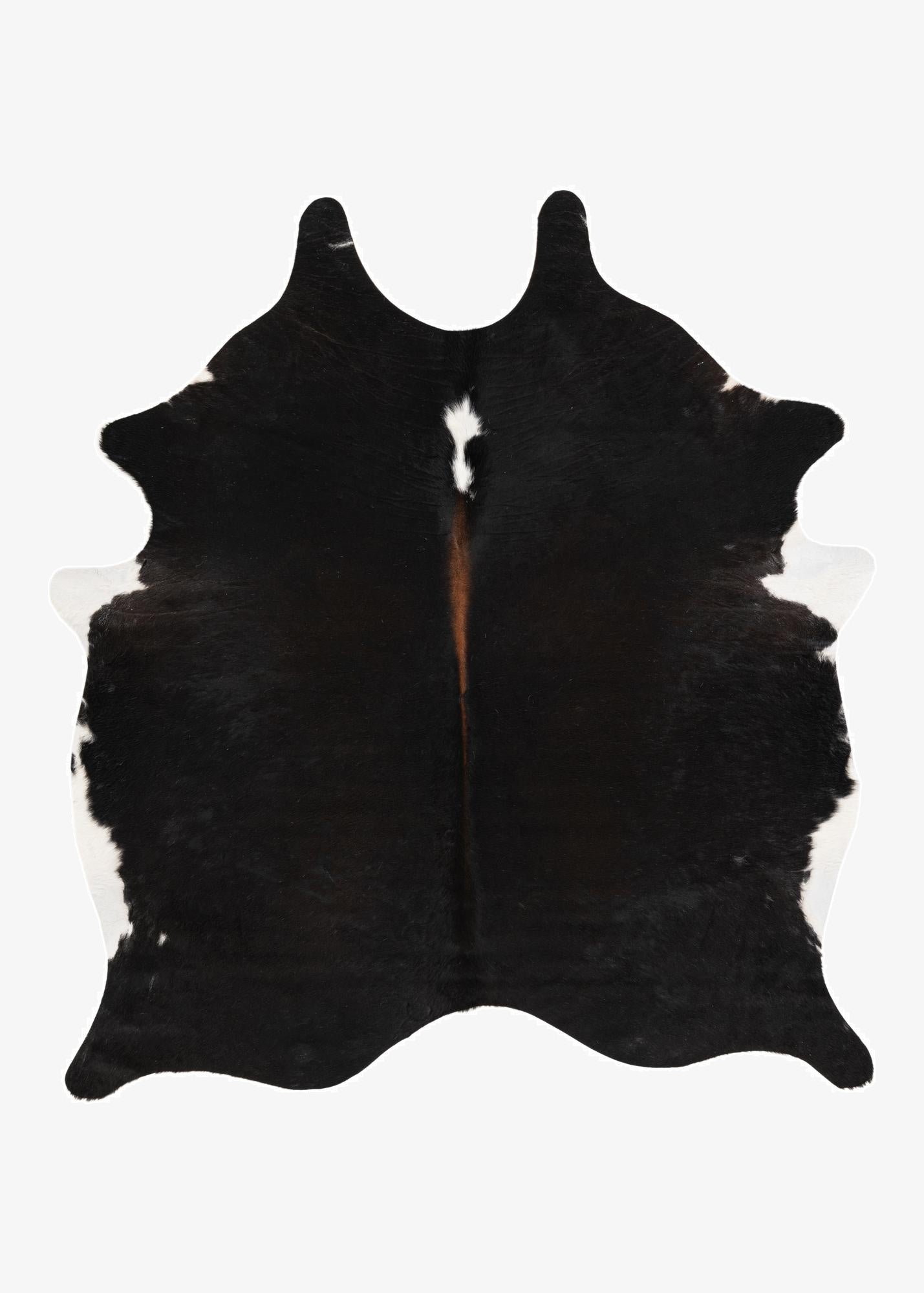 5' 10 x 6' 4 Cowhide Leather Square Rug