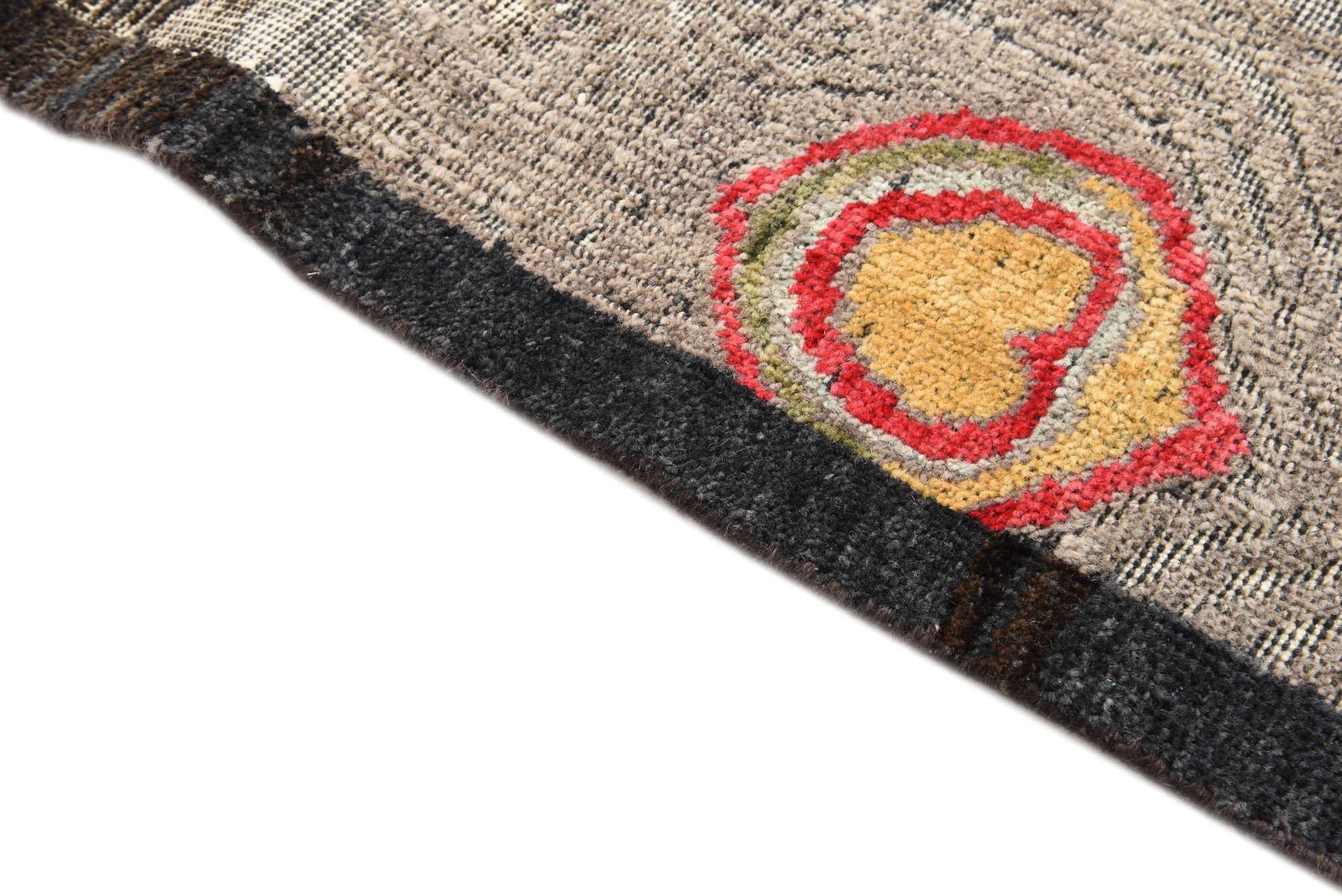 5' 6 x 6' 11 Hand Knotted Darya Wool Square Rug