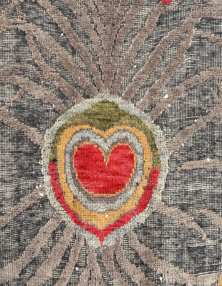 Detail image of 5' 6 x 6' 11  Hand Knotted Darya Wool Square Rug