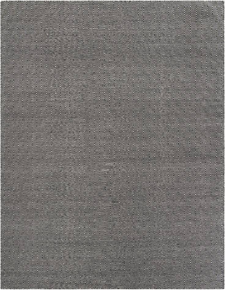 Detail image of 10' x 10' Hand Woven Geo Trellis Flatweave Square Rug
