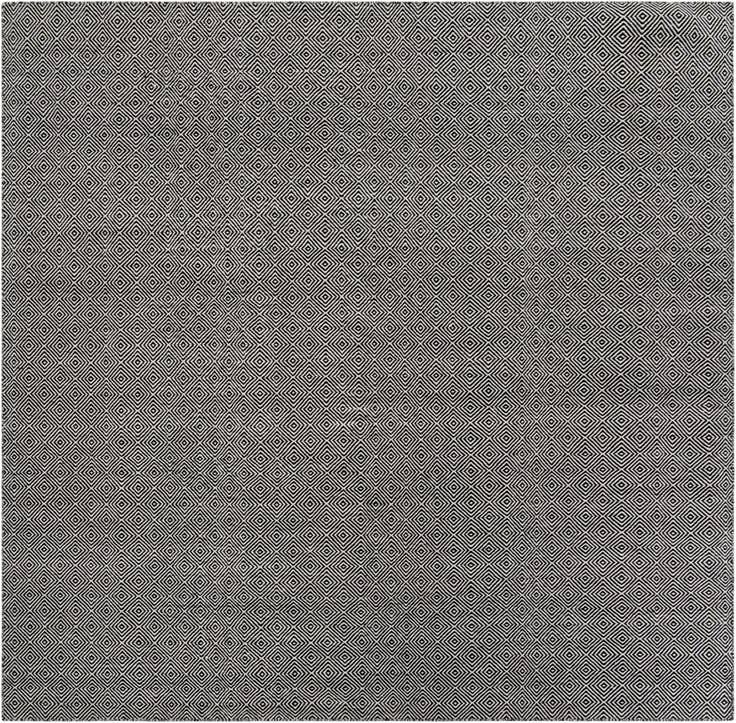 Detail image of 10' x 10' Hand Woven Geo Trellis Flatweave Square Rug