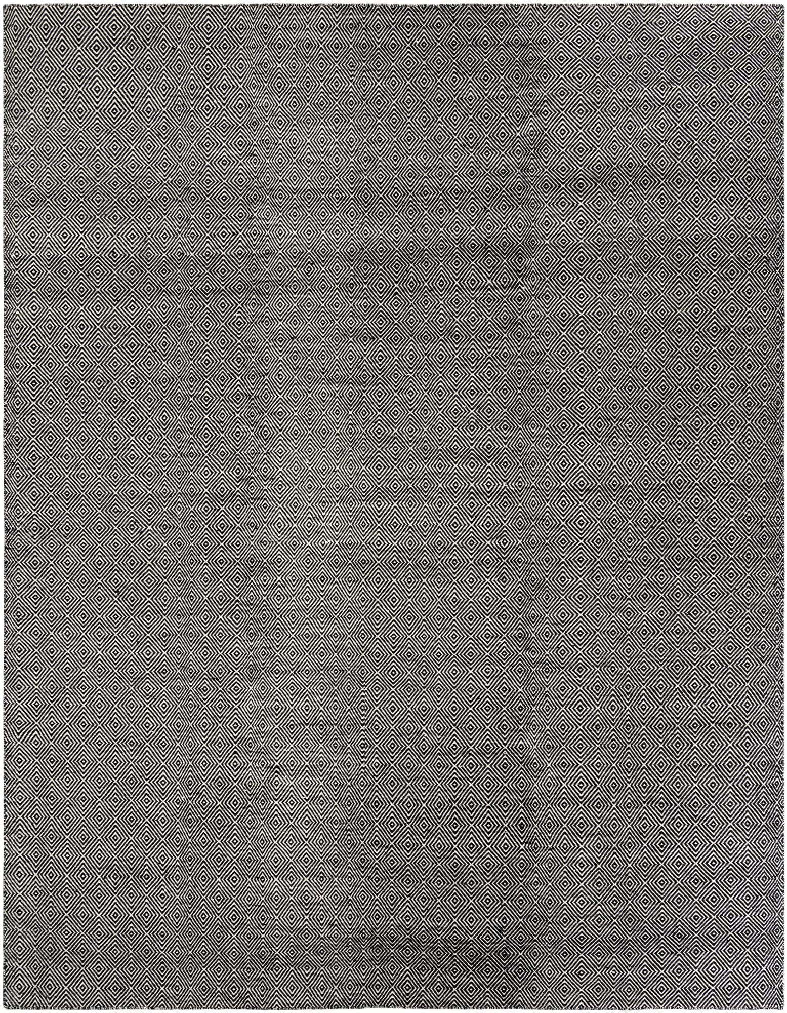 12' x 12' Hand Woven Geo Trellis Flatweave Square Rug
