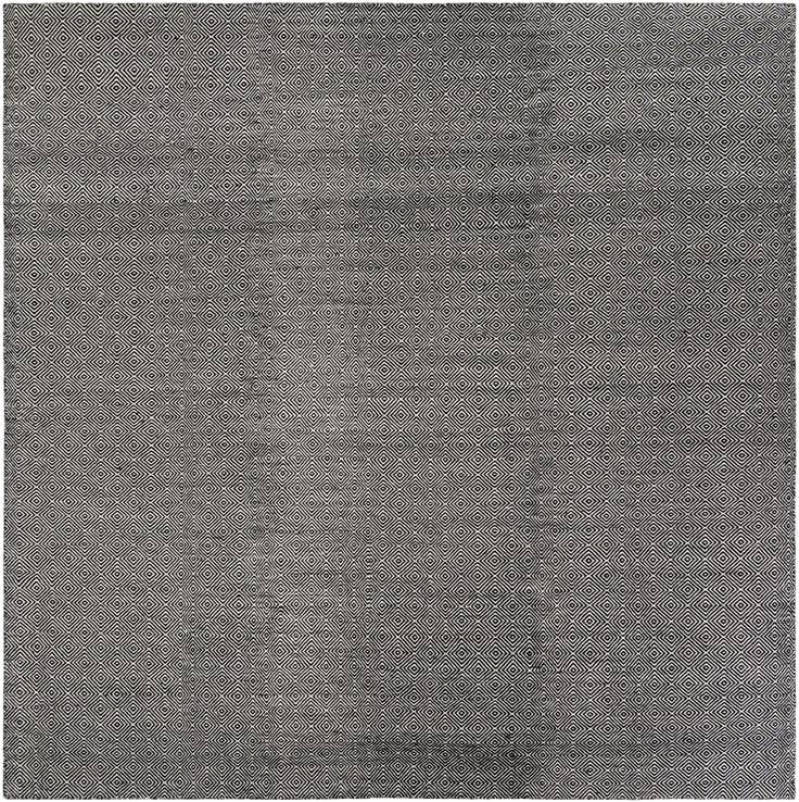 Detail image of 12' x 12' Hand Woven Geo Trellis Flatweave Square Rug