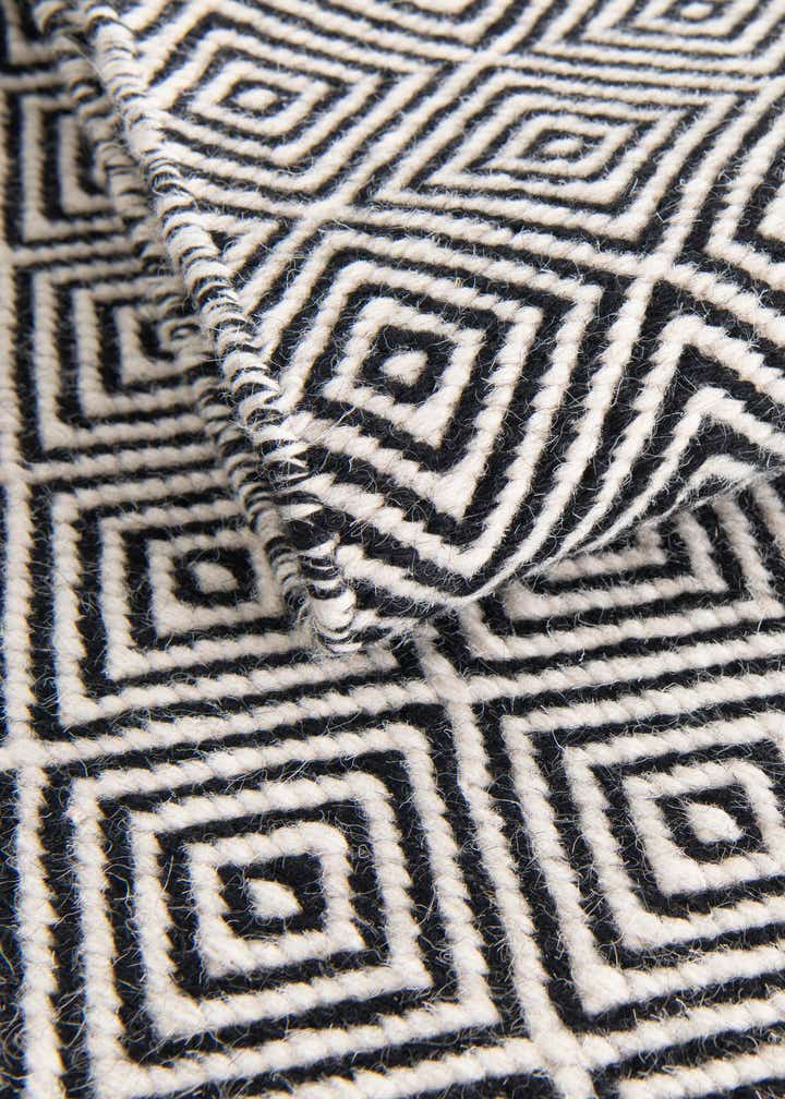 12' x 12' Hand Woven Geo Trellis Flatweave Square Rug