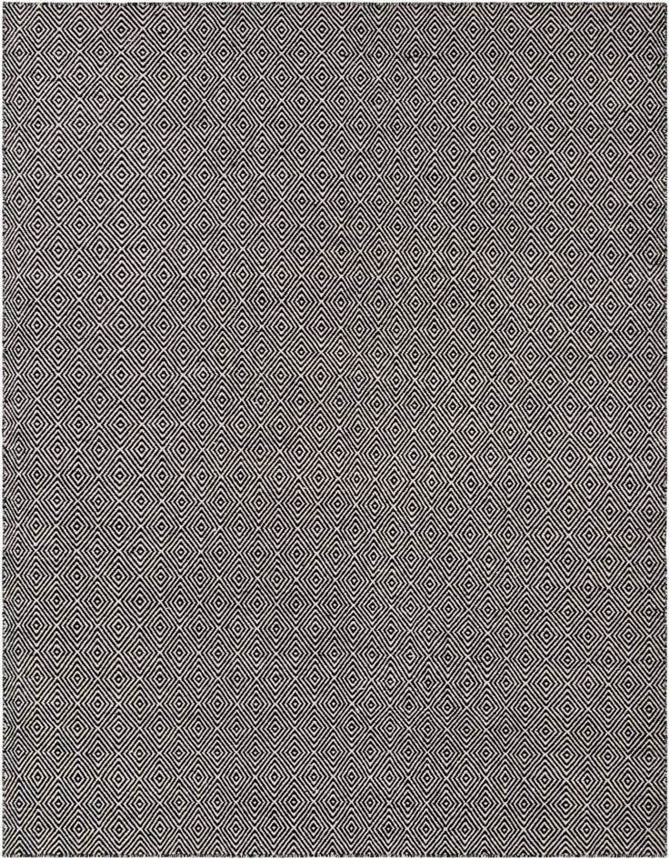 Detail image of 7' 10 x 7' 10 Hand Woven Geo Trellis Flatweave Square Rug