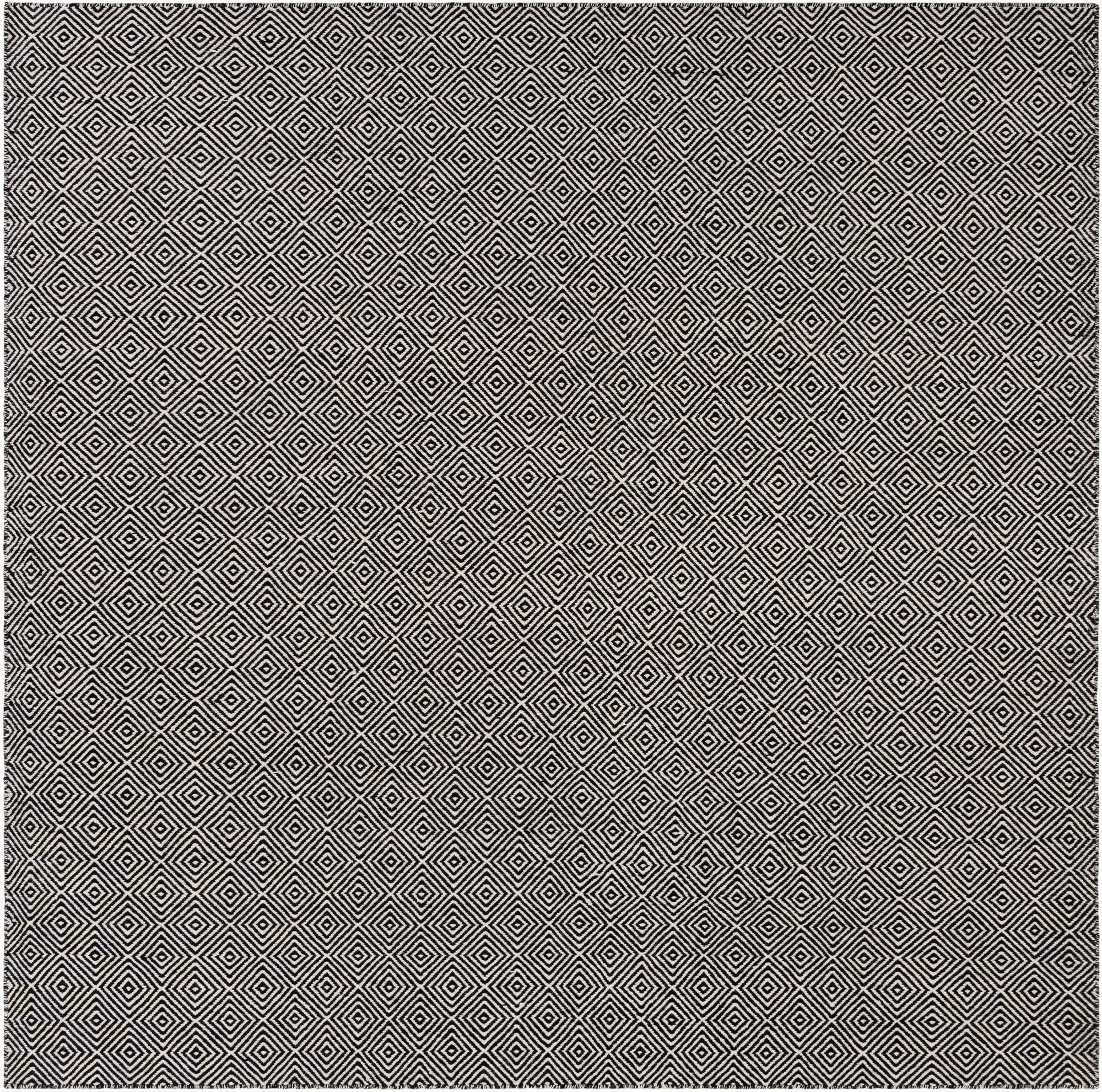 Primary image 7' 10 x 7' 10  Hand Woven Geo Trellis Flatweave Square Rug