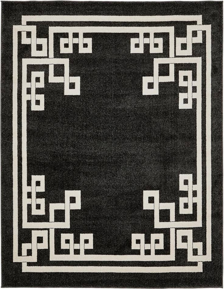 Detail image of 7' 10 x 7' 10 Greek Key Square Rug