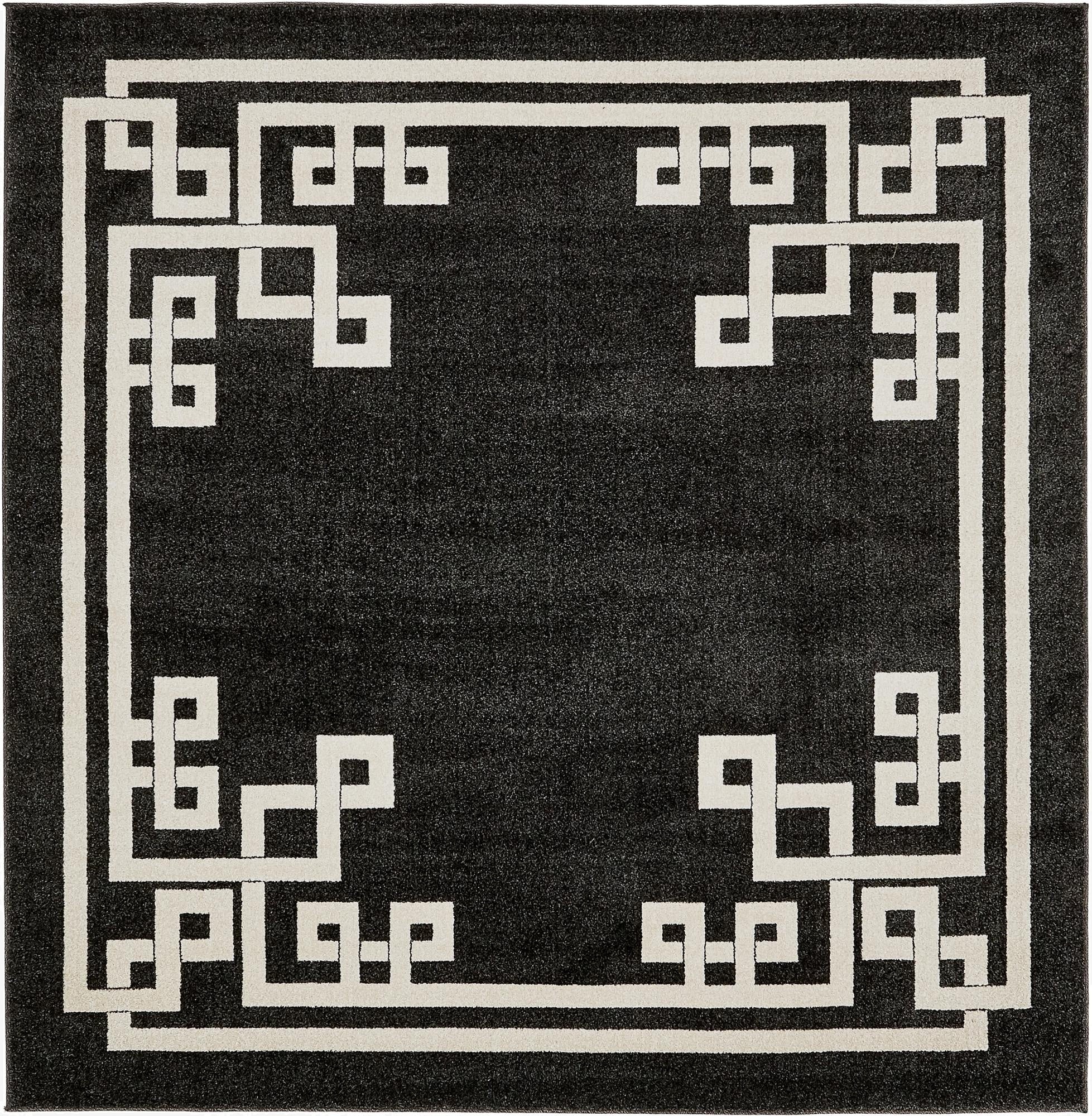 7' 10 x 7' 10 Greek Key Square Rug