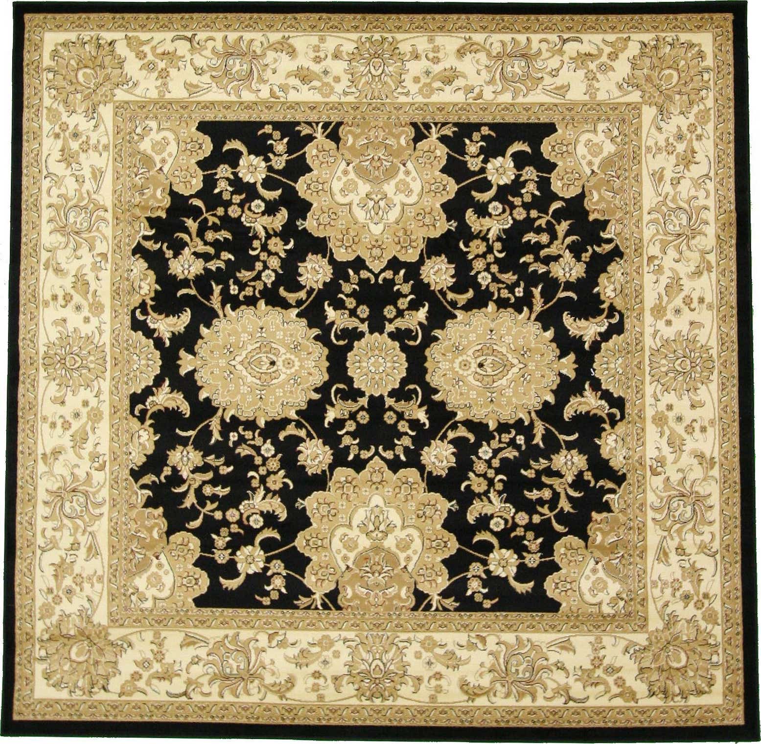 8' 2 x 8' 2 Isfahan Design Square Rug