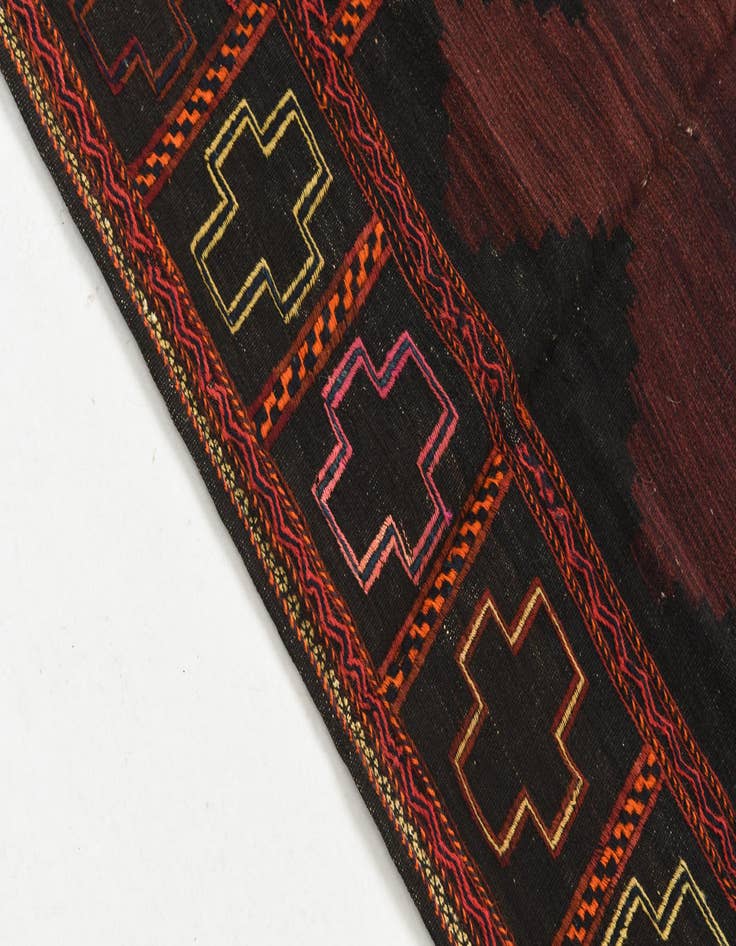 Detail image of 3' 8 x 3' 9  Hand Knotted Kilim Fars Persian Wool Square Rug