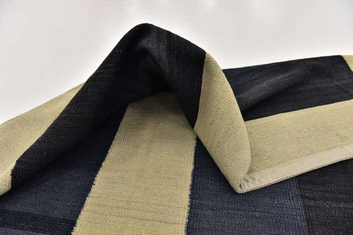 5' 4 x 6' 6 Hand Woven Kilim Modern Wool Square Rug