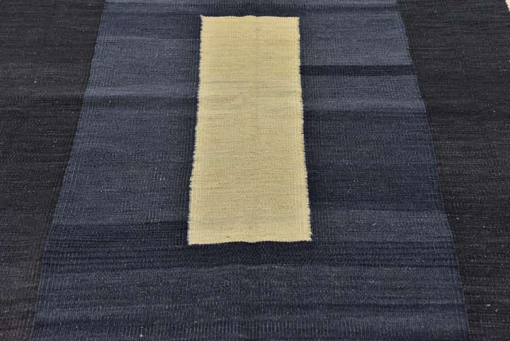 5' 4 x 6' 6 Hand Woven Kilim Modern Wool Square Rug