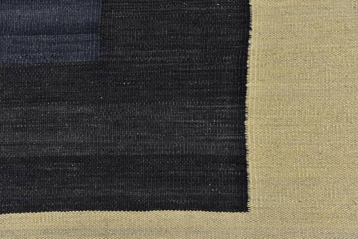 Detail image of 5' 4 x 6' 6 Hand Woven Kilim Modern Wool Square Rug
