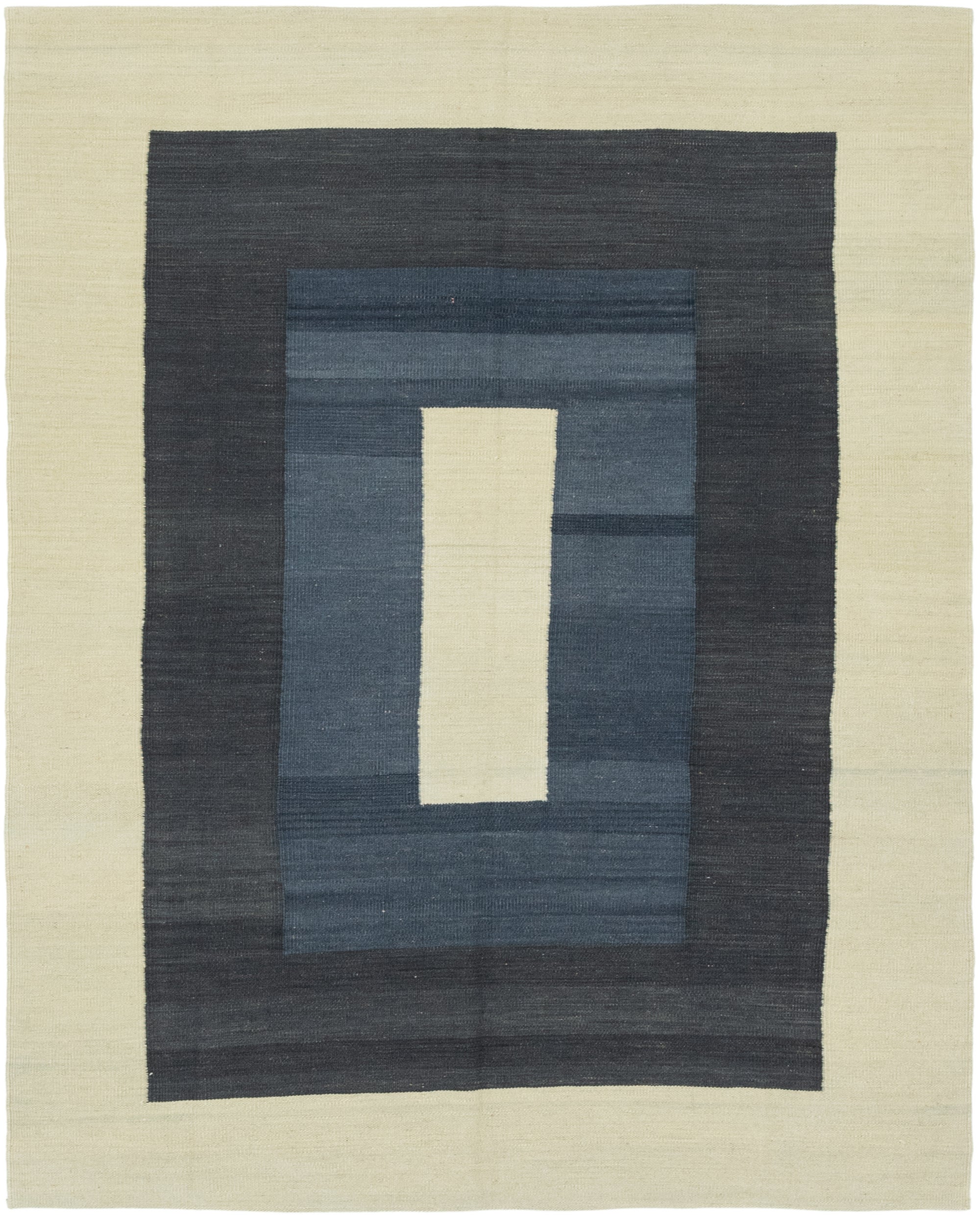 5' 4 x 6' 6  Hand Woven Kilim Modern Wool Square Rug
