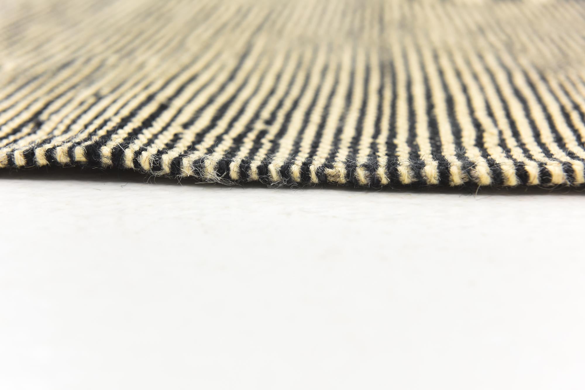 6' 4 x 7' 7 Hand Woven Kilim Modern Wool Square Rug