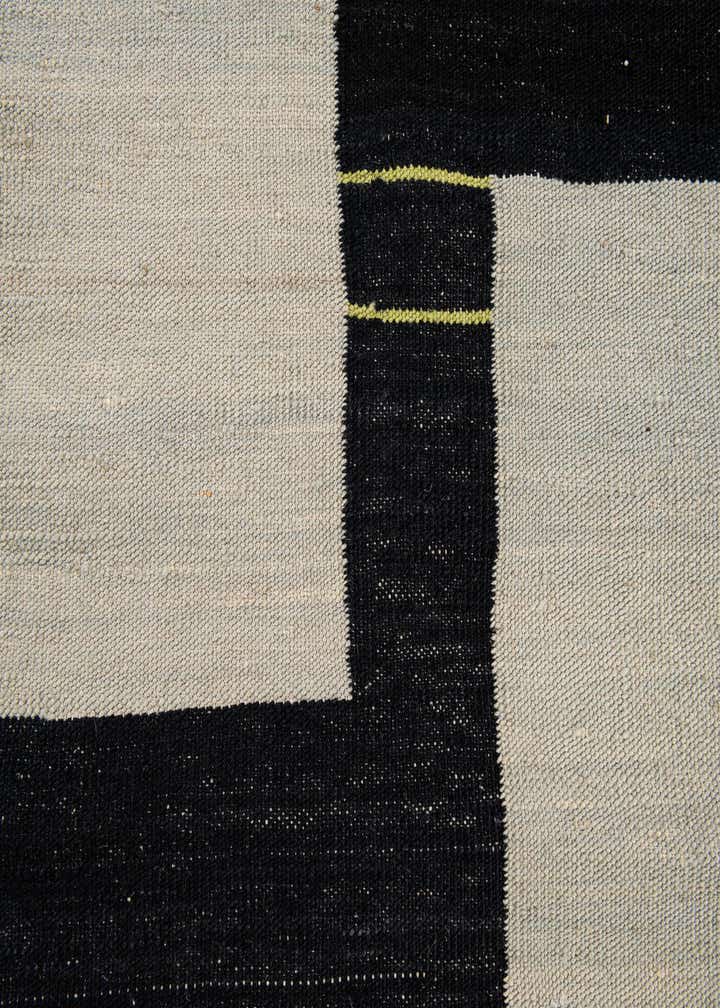 6' x 7' 5 Hand Woven Kilim Modern Wool Square Rug