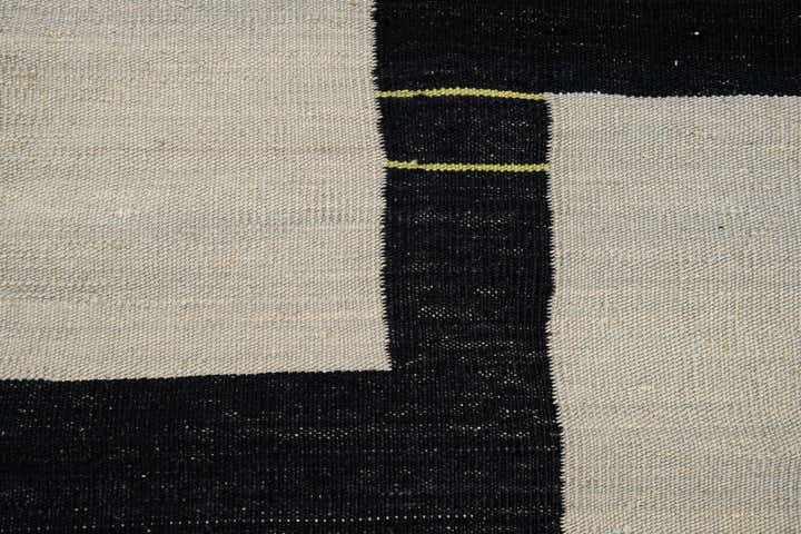 6' x 7' 5 Hand Woven Kilim Modern Wool Square Rug