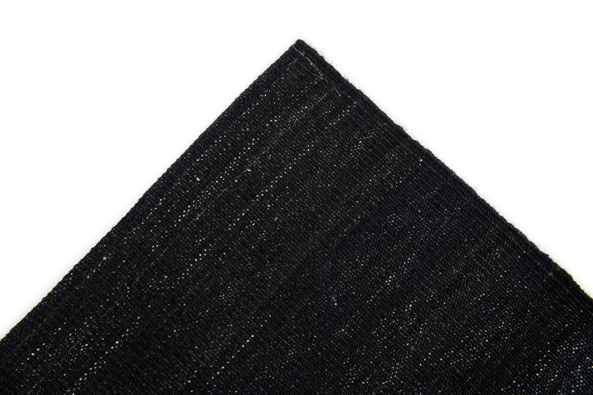 6' x 7' 5 Hand Woven Kilim Modern Wool Square Rug