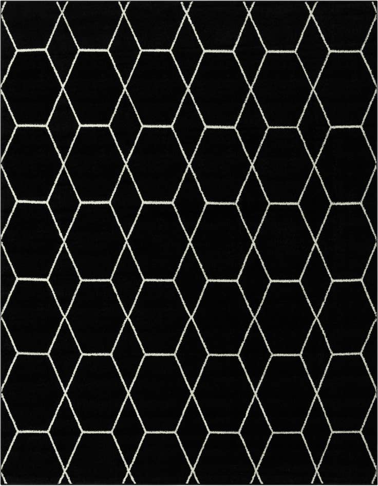 Detail image of 10' x 10' Lattice Frieze Square Rug