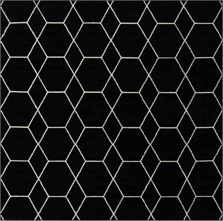 10' x 10' Lattice Frieze Square Rug