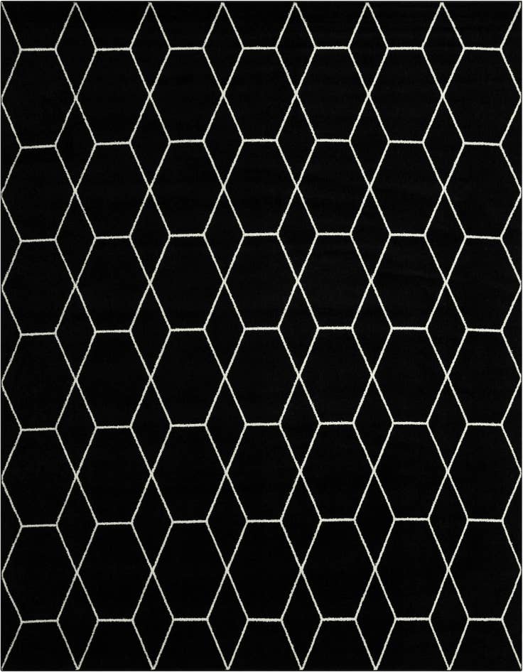 Detail image of 12' x 12' Lattice Frieze Square Rug