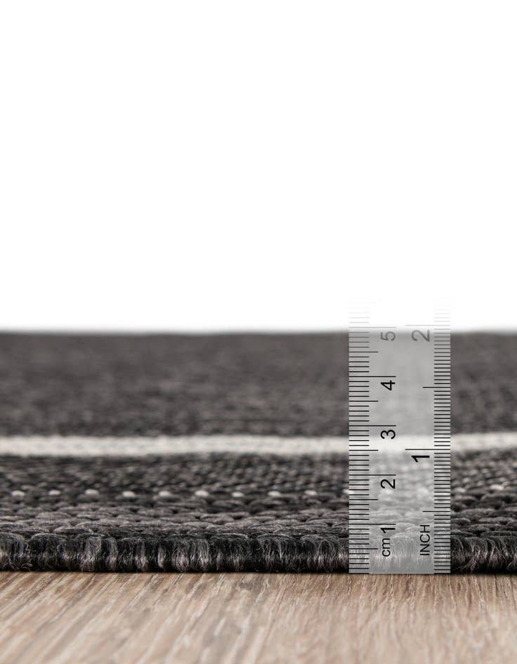 Detail image of 6' x 6' Easy-Clean Border Indoor / Outdoor Square Rug