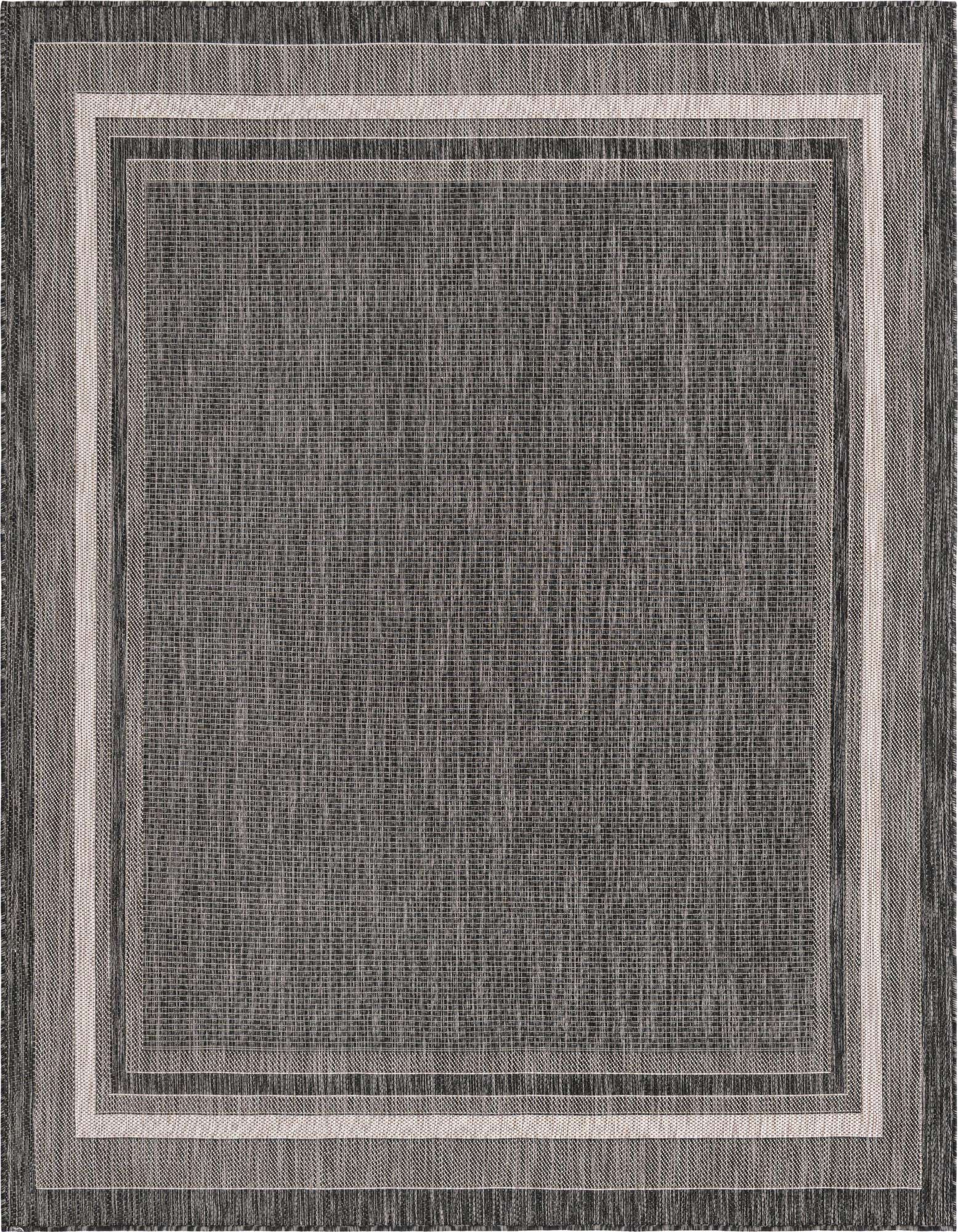 7' 10 x 7' 10 Easy-Clean Border Indoor / Outdoor Square Rug