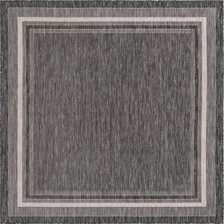 Detail image of 7' 10 x 7' 10 Easy-Clean Border Indoor / Outdoor Square Rug