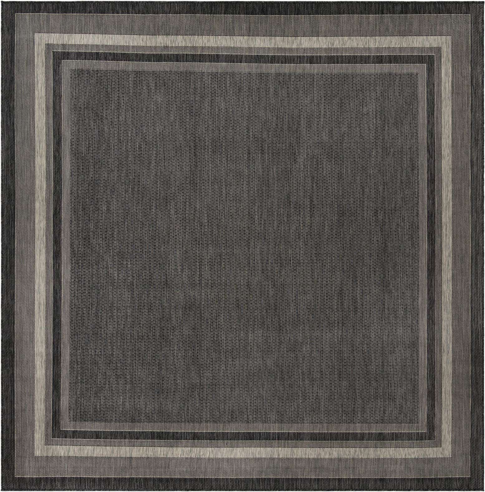 13' x 13' Easy-Clean Border Indoor / Outdoor Square Rug