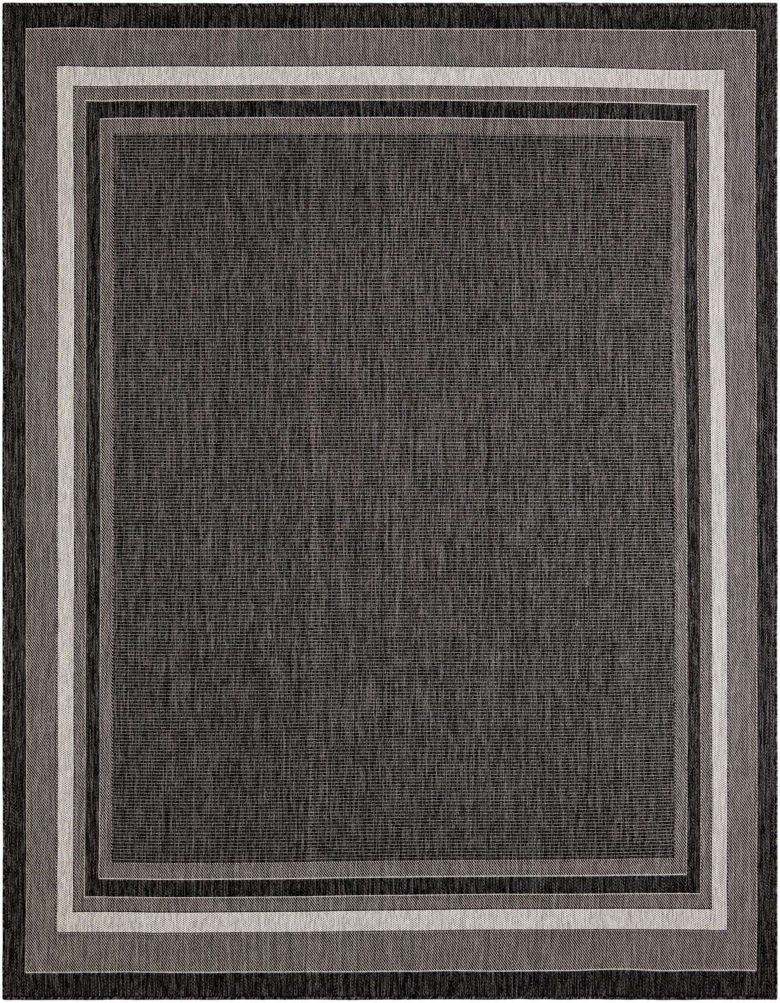 10' x 10' Easy-Clean Border Indoor / Outdoor Square Rug