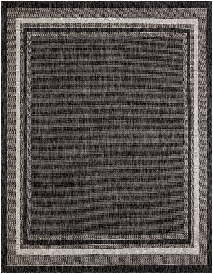 Detail image of 10' x 10' Easy-Clean Border Indoor / Outdoor Square Rug