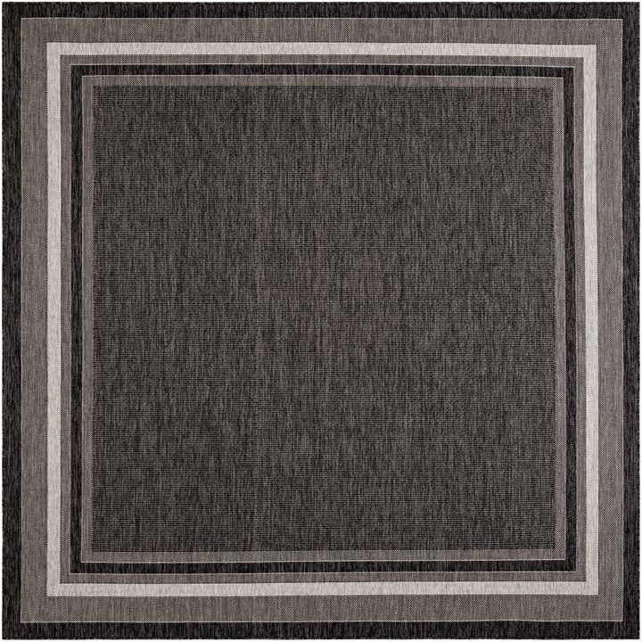10' x 10' Easy-Clean Border Indoor / Outdoor Square Rug