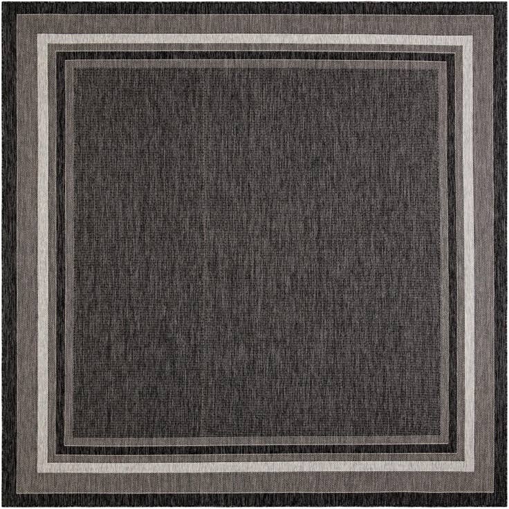 Detail image of 10' x 10' Easy-Clean Border Indoor / Outdoor Square Rug