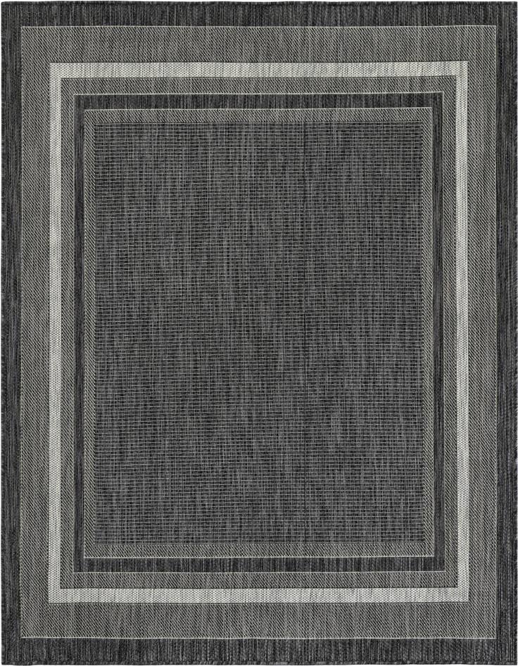 Detail image of 6' x 6' Easy-Clean Border Indoor / Outdoor Square Rug