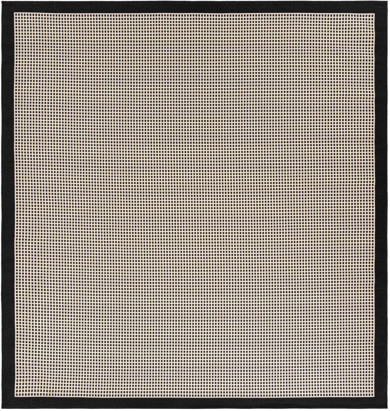 7' 10 x 7' 10 Easy-Clean Border Indoor / Outdoor Square Rug